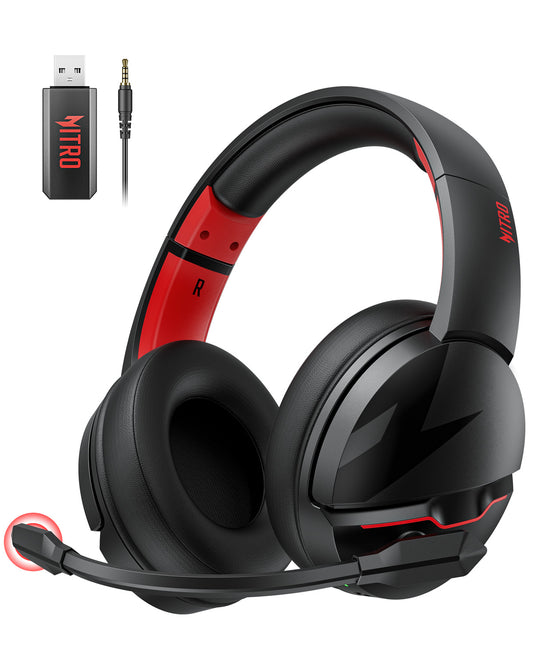 acer PS5 Headset | Non-Stop 100H Battery | Dynamic 50mm Drivers | Clear Voice Mic | Bluetooth5.3, 3.5mm | Gaming Headphones for PC, Meeting, Music, PS4 Headset& Wireless Gaming Headset