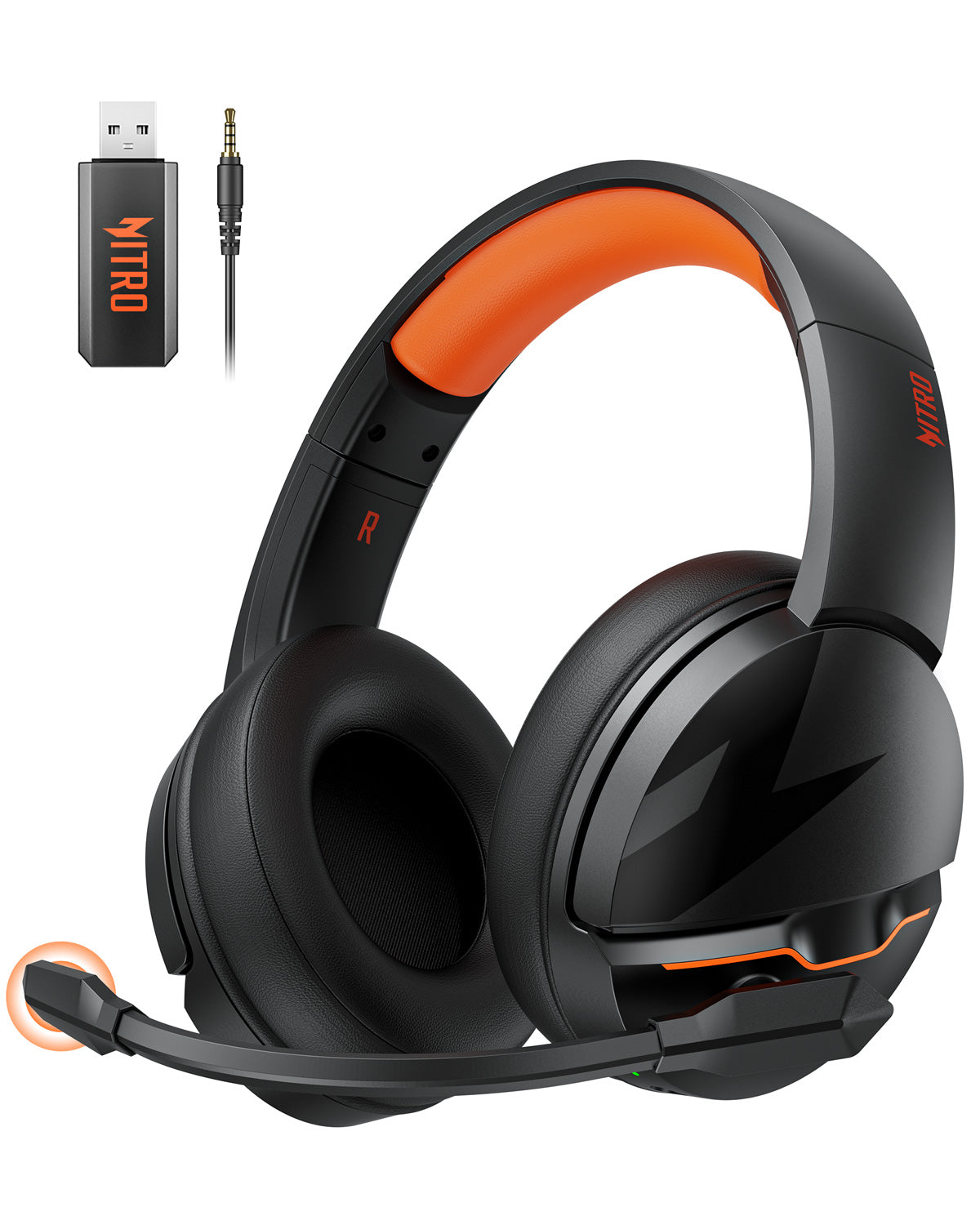 acer 2.4GHz Flex Wireless Gaming Headset | Non-Stop 100H Battery | Dynamic 50mm Drivers | Clear Voice Mic | Bluetooth5.3, 3.5mm | Gaming Headphones for PC, Meeting, Music, PS4 Headset& PS5 Headset